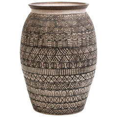 Monumental Studio Pottery Floor Vase by Broudo