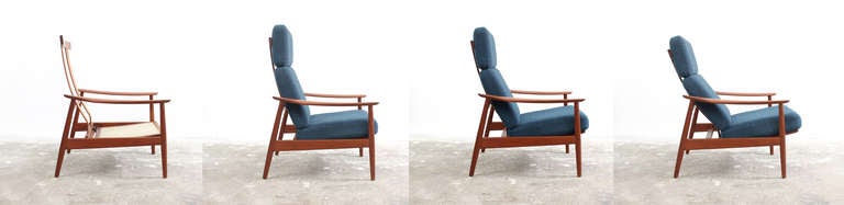 Pair of Teak Lounge Chairs by Arne Vodder 3