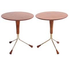 Pair of Teak Side Tables Designed by Albert Larsson Pair of Teak Side Tables Designed by Albert Larsson