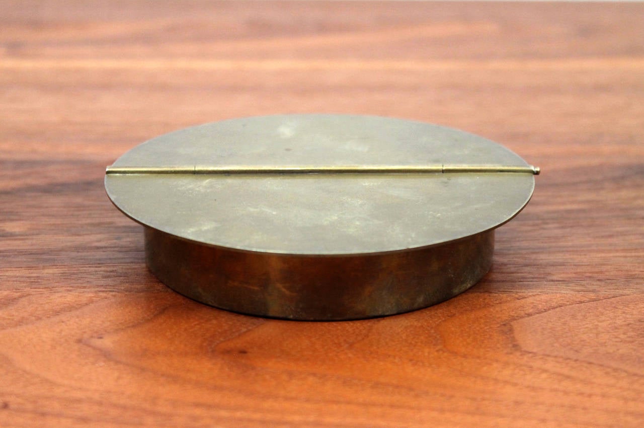 Late 20th Century Italian Brass Box by Nella Longari