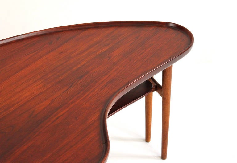 Rare Coffee Table by Arne Vodder for Bovirke In Excellent Condition In Waltham, MA