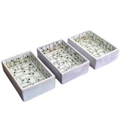 Vintage Set of Three Ceramic Dishes by Raymor