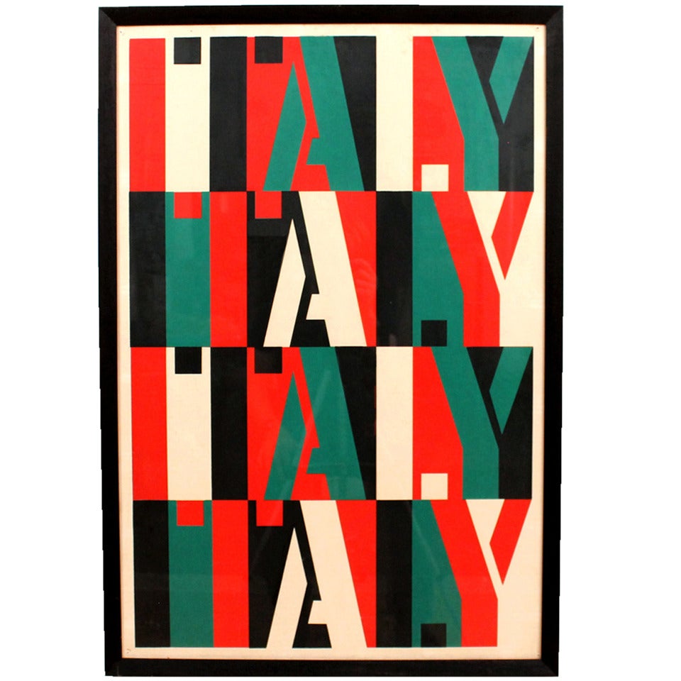 Modernist Italy Poster