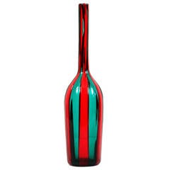 Fulvio Bianconi Venini Bottle Vase