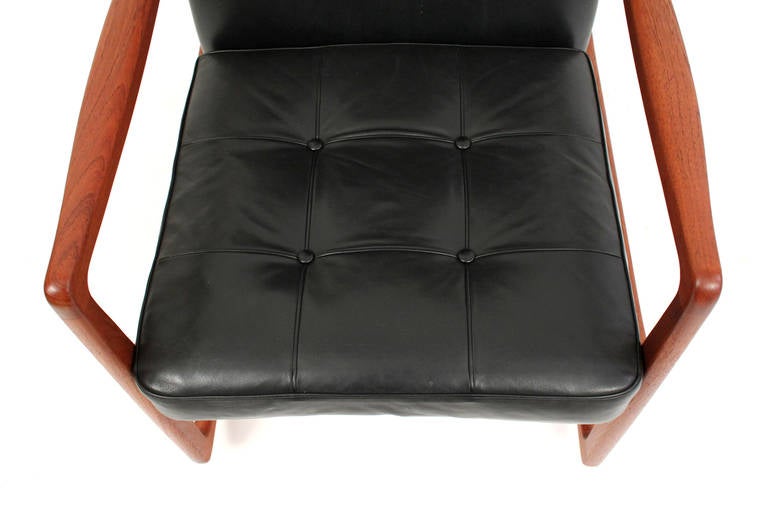 Rare Wingback Rocking Chair by Ole Wanscher 3