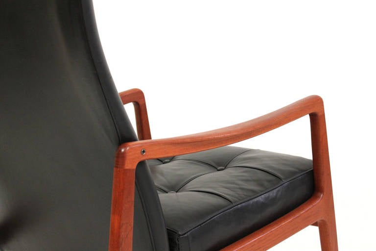 Rare Wingback Rocking Chair by Ole Wanscher 2