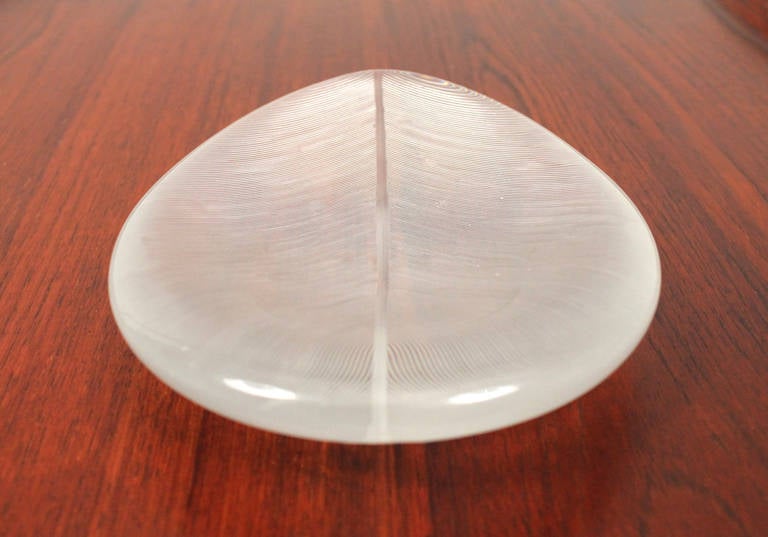 Tapio Wirkkala Comb Cut Leaf Bowl In Excellent Condition In Waltham, MA