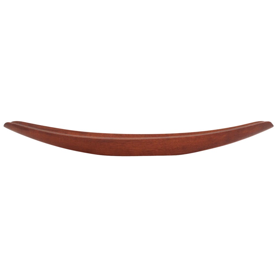 Early Staved Teak Dansk Canoe Bowl by Jens Quistgaard