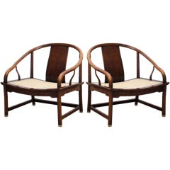 Pair of Lounge Chairs by Baker
