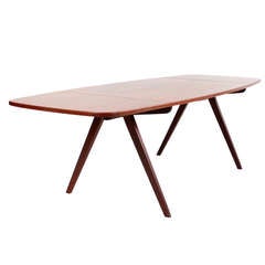 Poul Volther Danish Teak Drop Leaf Dining Table