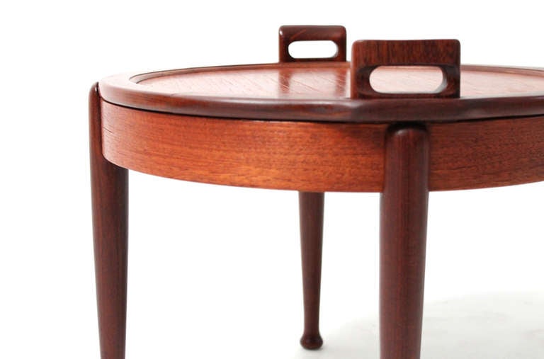 Pair of Reversible Ottoman/Side Tables by B.J. Hansen 2