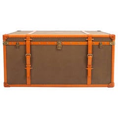 Vintage Rare Ralph Lauren Leather Trunk or Coffee Table