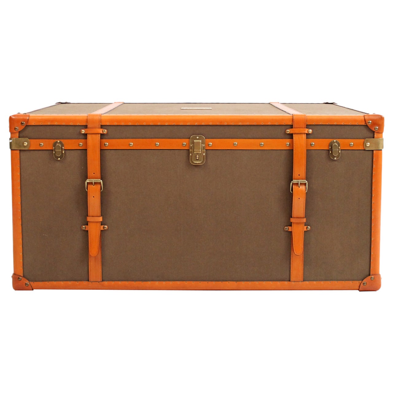 Rare Ralph Lauren Leather Trunk or Coffee Table