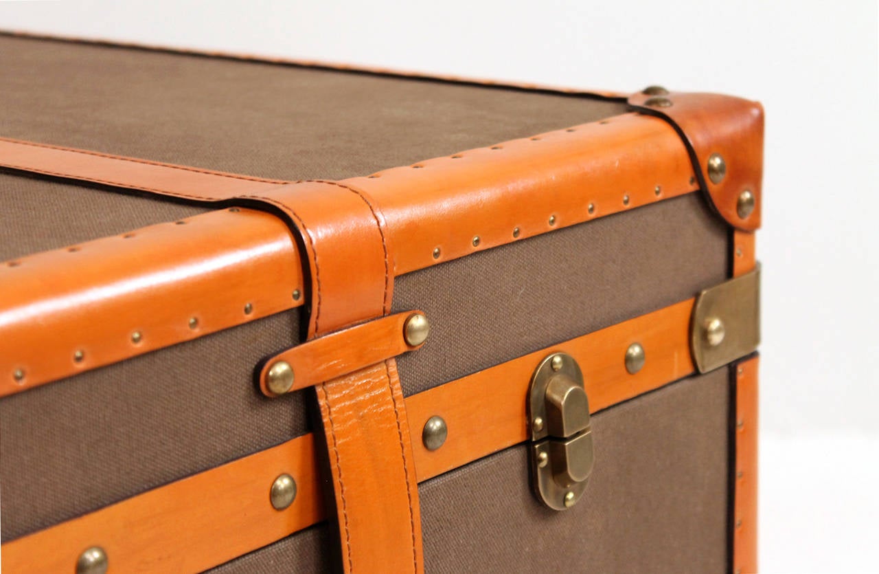 Rare Ralph Lauren Leather Trunk or Coffee Table In Excellent Condition In Waltham, MA
