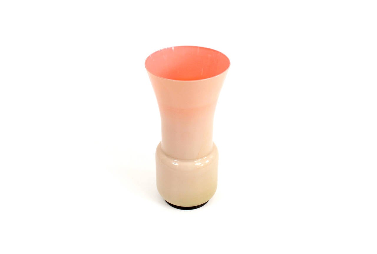 Italian Laguna Glass Vase by Tomaso Buzzi for Venini