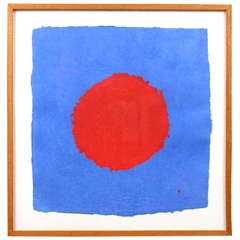 Max Gimblett Minimalist Gouache on Handmade Paper