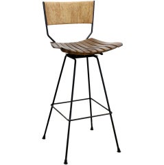 Mid Century Barstools by Arthur Umanoff, Two Available