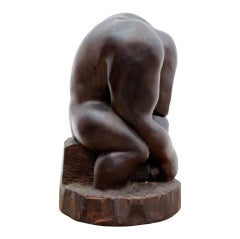 WPA Era Carved Wooden Sculpture