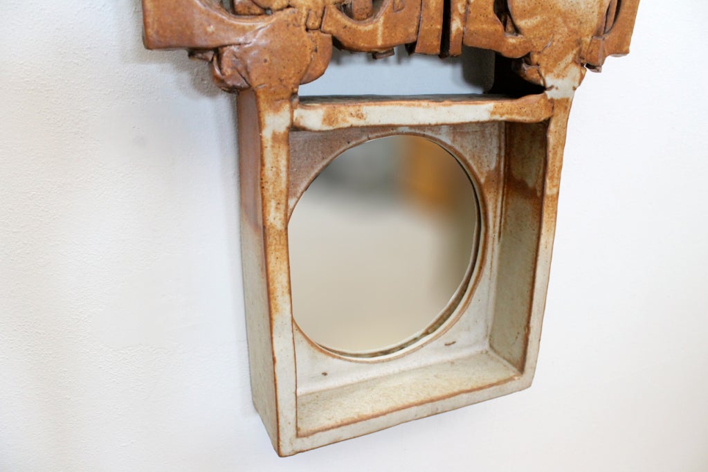 Michael Cohen Studio Pottery Mirror 1