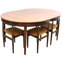 Hans Olsen Dining Table and Six Chairs