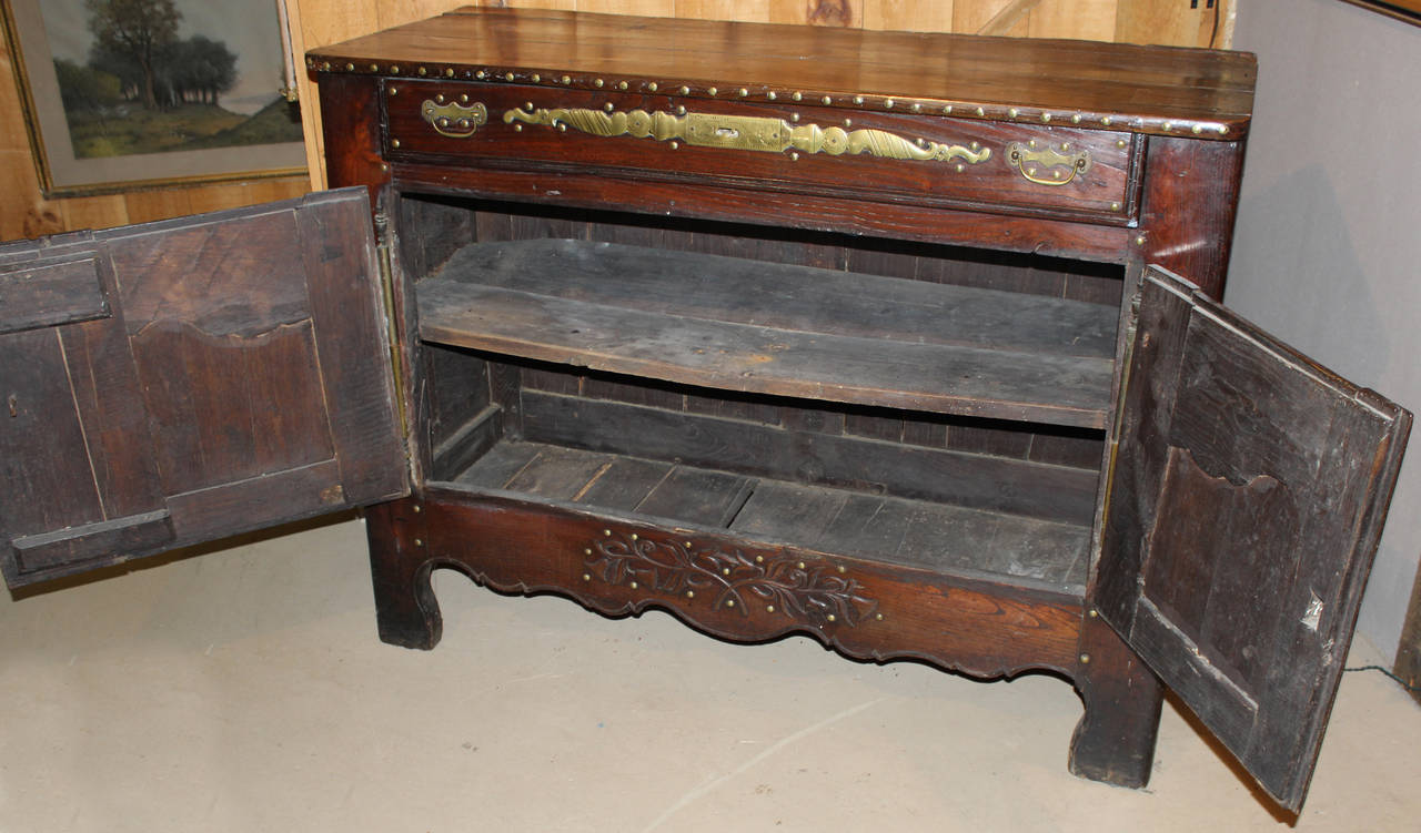 18th Century and Earlier Exquisite 18th Century French Buffet or Server in Dark Oak