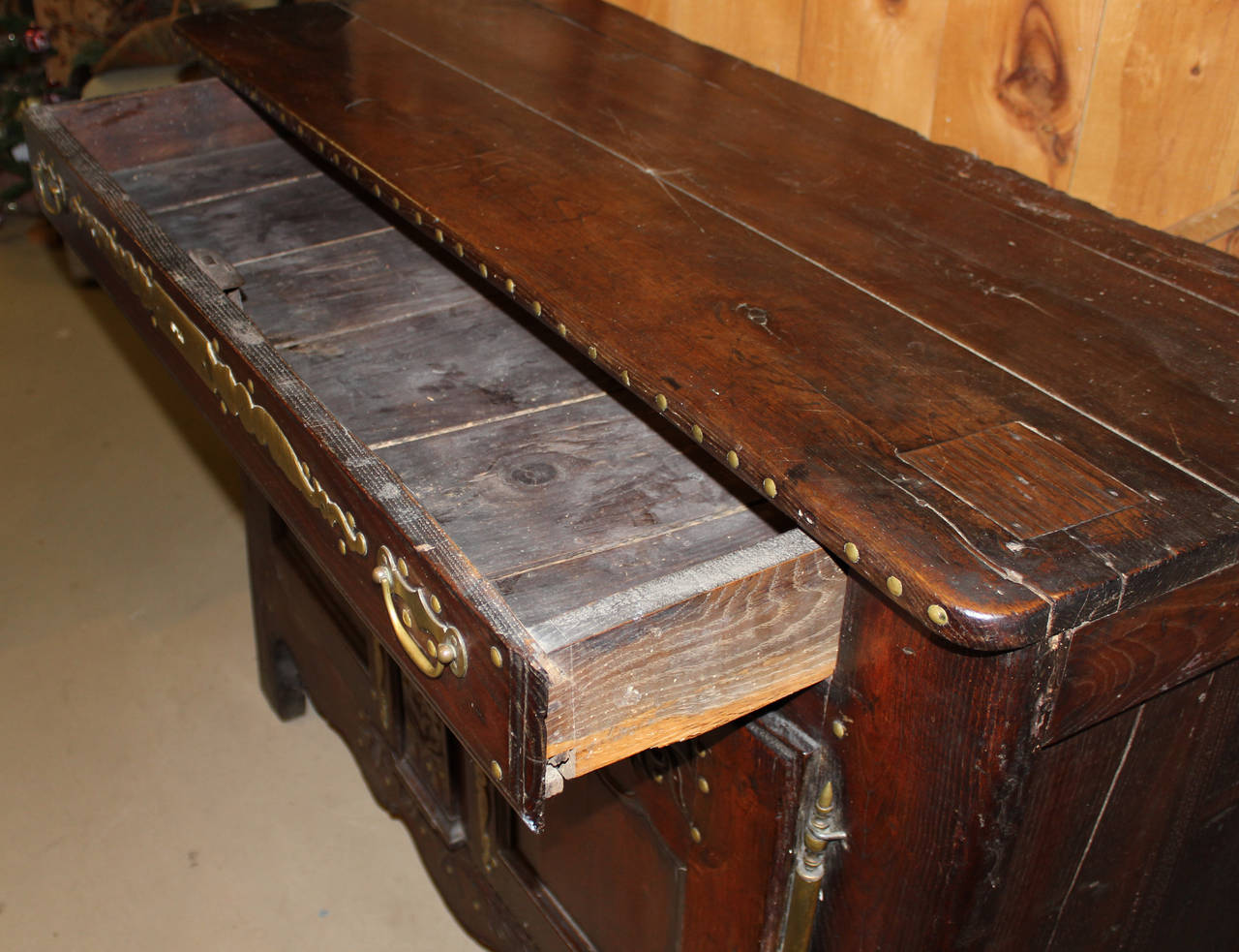 Exquisite 18th Century French Buffet or Server in Dark Oak 1