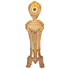 Antique 19th Century Napoleon III Pedestal Tall Clock