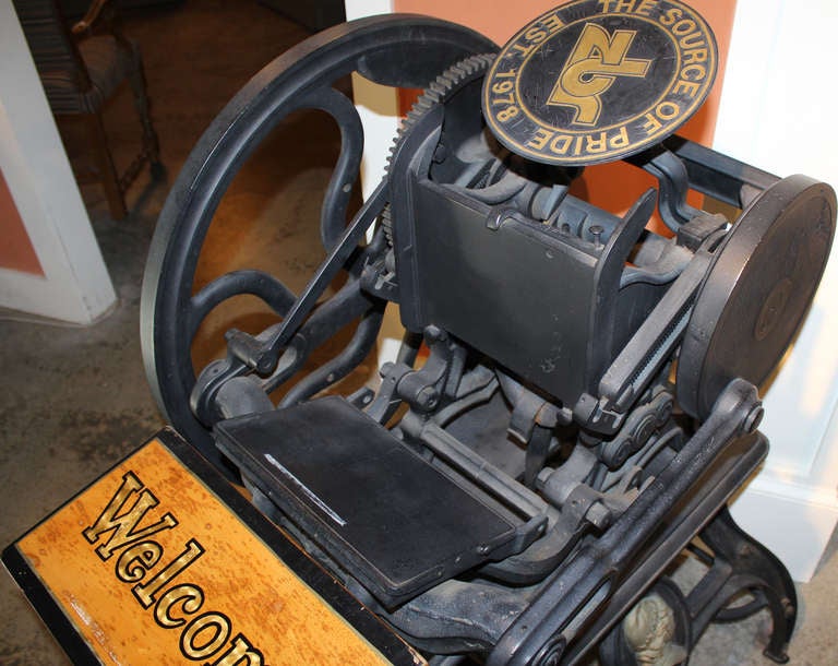 antique etching press