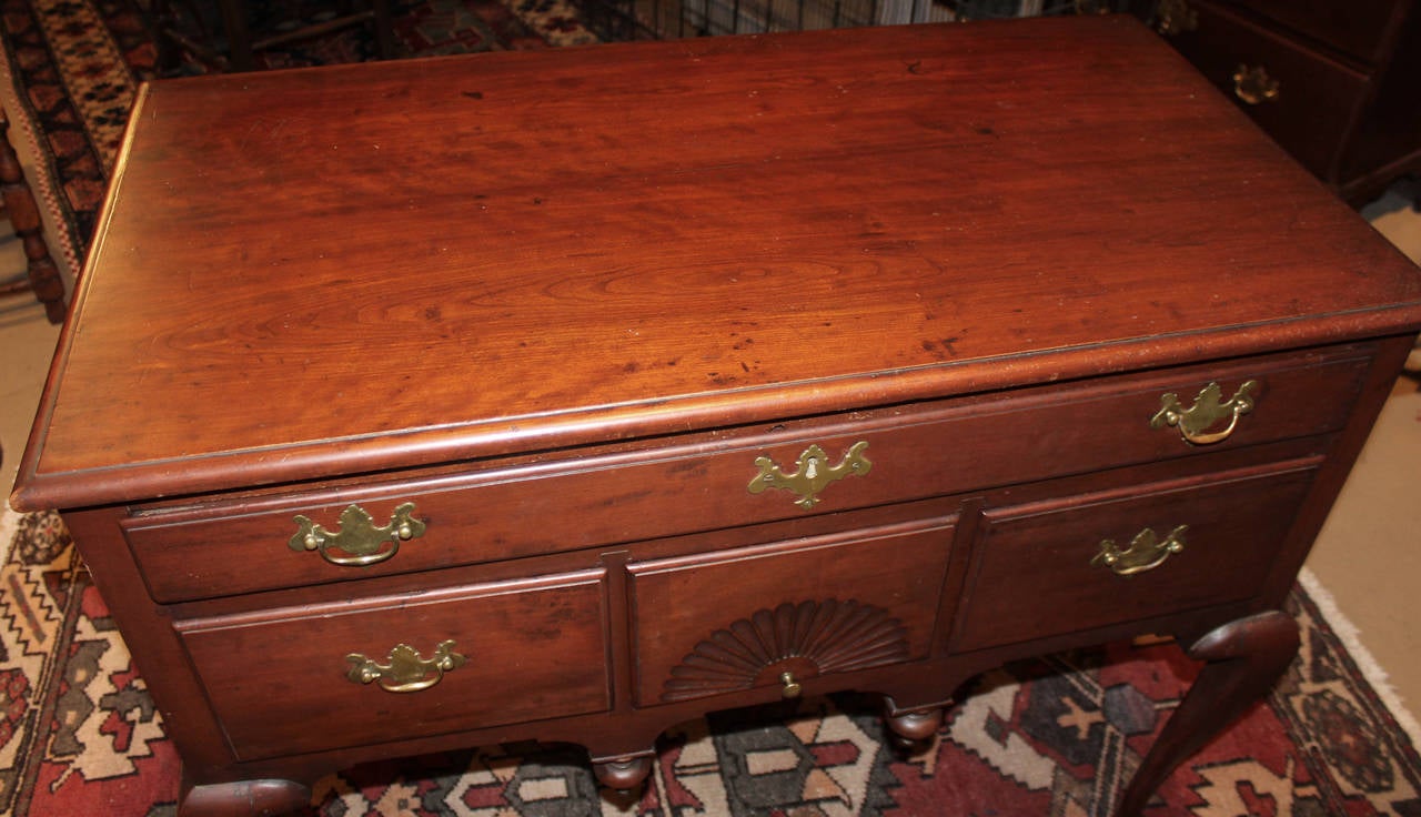 18th c Connecticut Cherry Wood Highboy Base or Server In Excellent Condition In Milford, NH