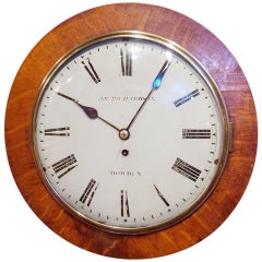 19th c. English Gallery Clock signed John Richardson, Howden