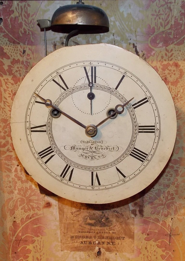 19th c. Munger & Benedict New York Shelf Clock 4