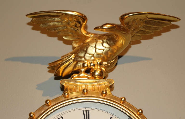 20th Century Lemuel Curtis 8 Day Girandole Clock by Ted Burleigh Jr