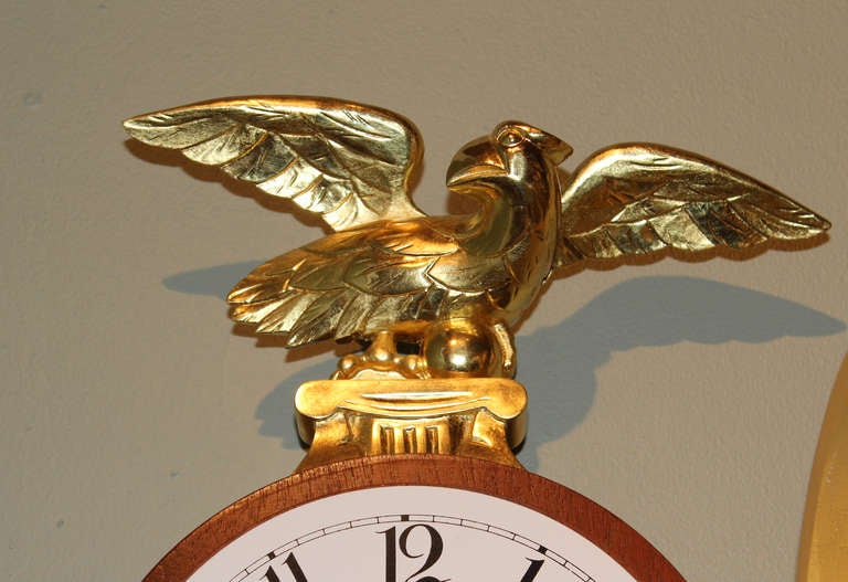 Girandole Clock by Foster Campos with Abrams Eglomise Painted Glass 1