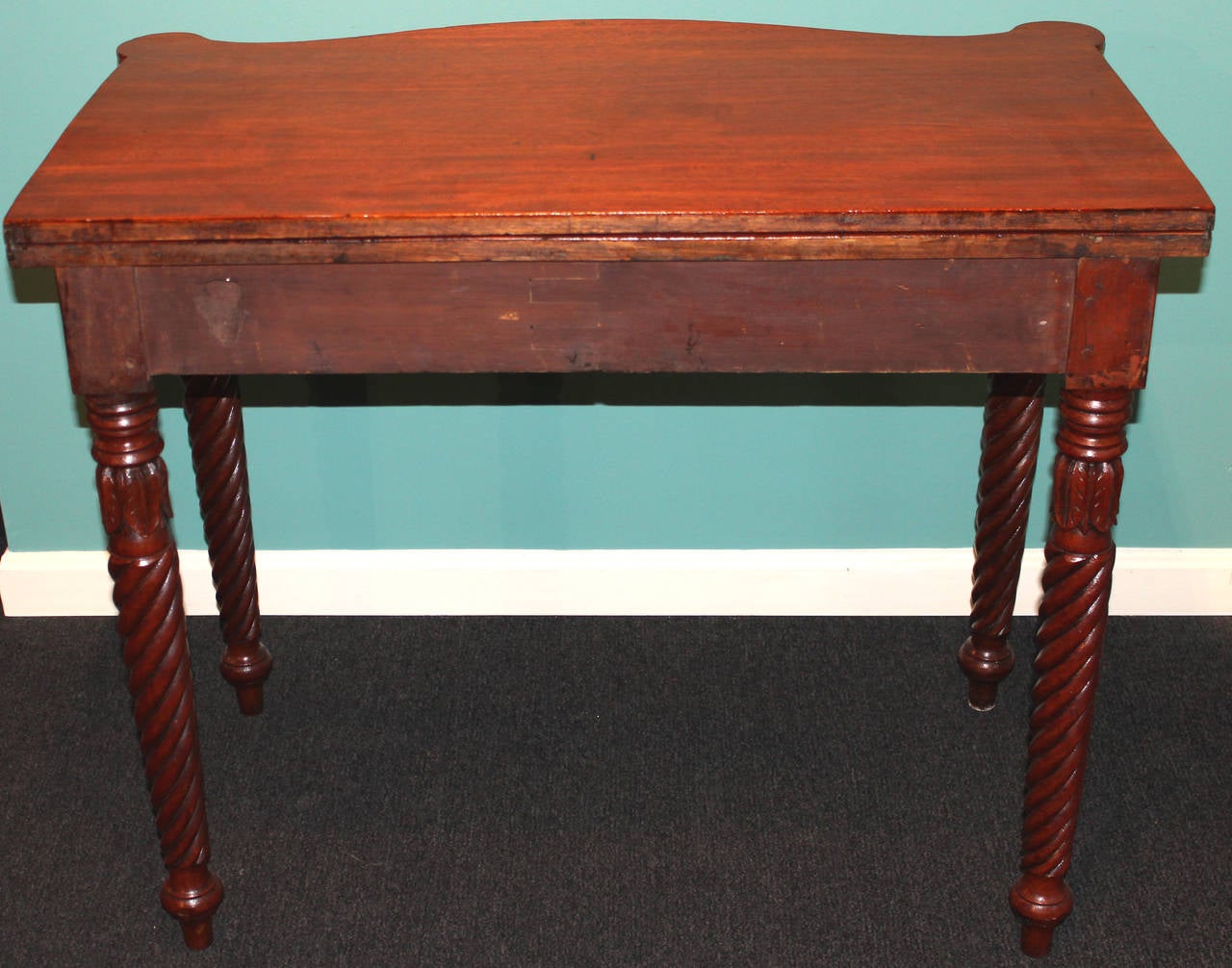 Federal Period , Sheraton Card Table from Salem, Massachusetts 4