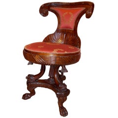 19th C. Quervelle Empire Side Chair