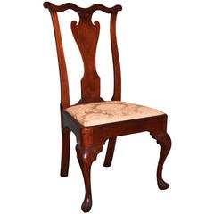 Philadelphia Queen Anne Walnut Side Chair c. 1755, Workshop of William Savery