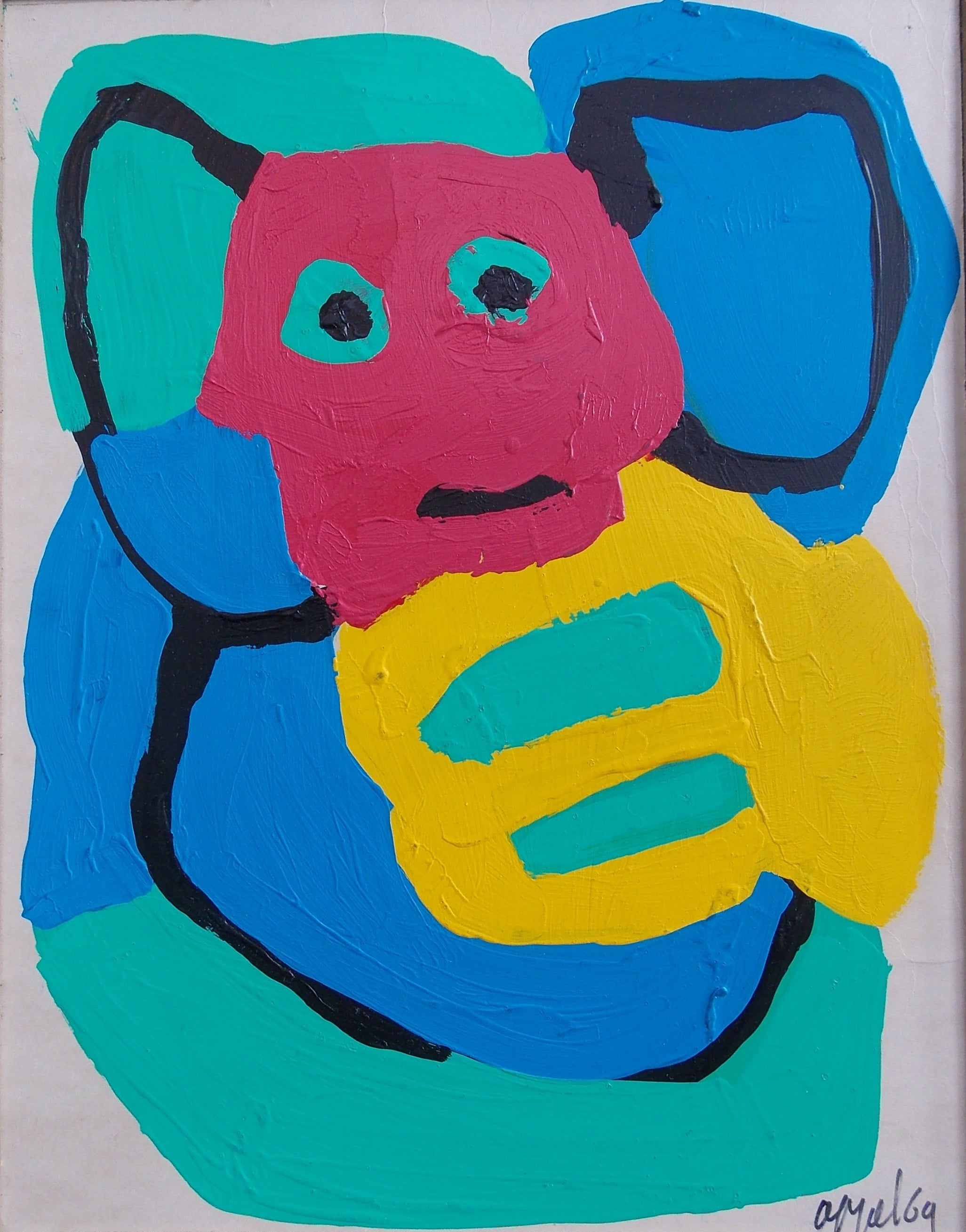 Karel Appel Painting dated 1969