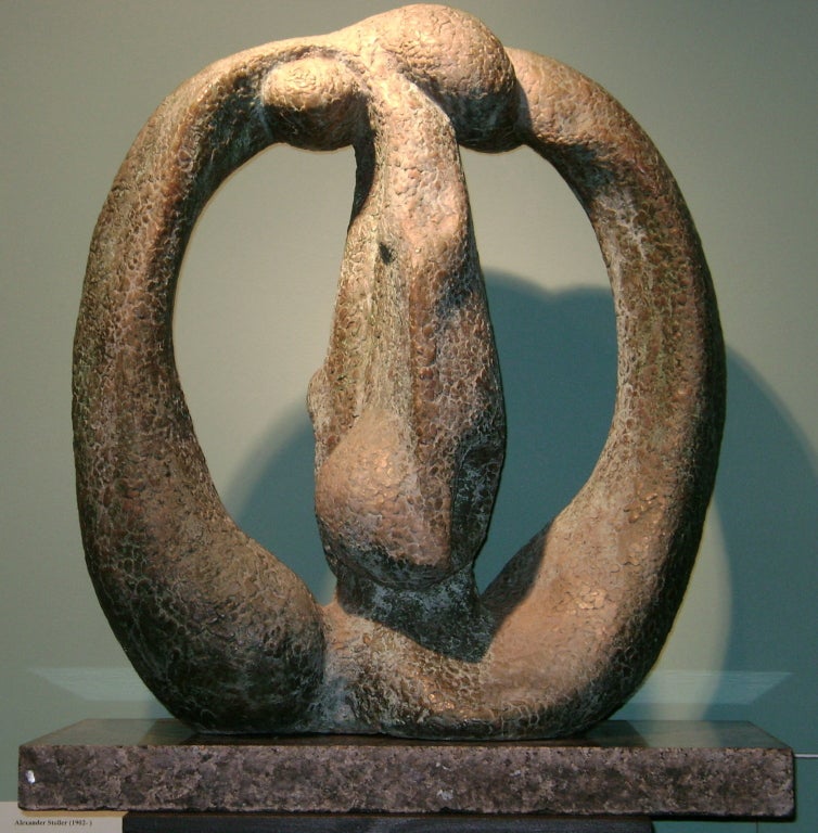 Alexander Stoller Bronze Abstract Sculpture