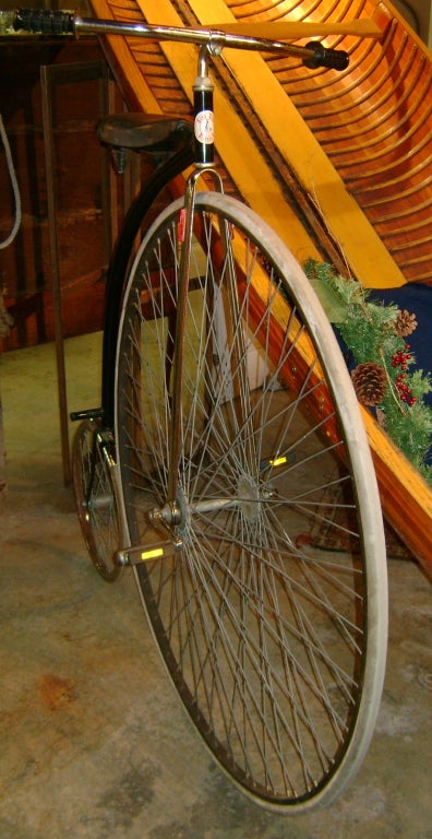 old bike with big wheel