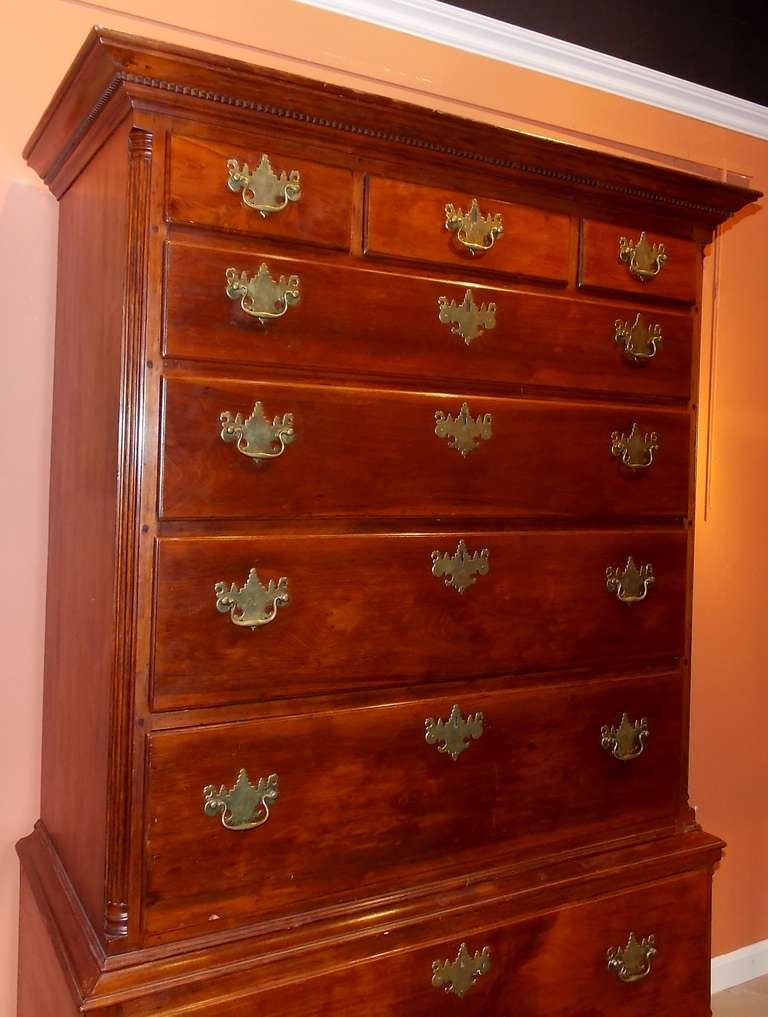 18th c. Walnut Pennsylvania Highboy 1