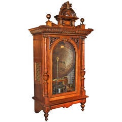 Polyphon Upright Coin Op Disc Music Box circa 1898
