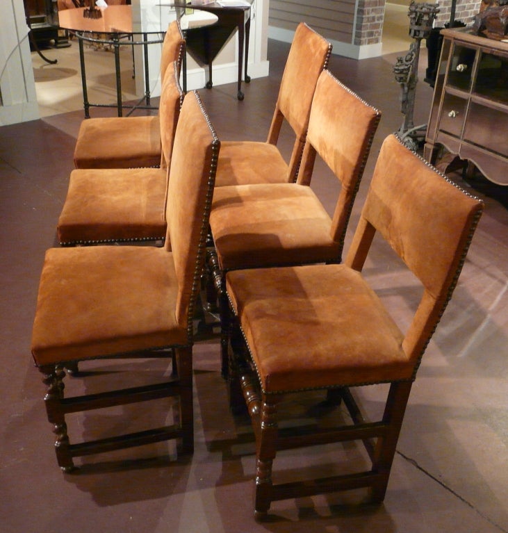 19th Century Set of Six Cromwellian Style Chairs