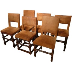 Set of Six Cromwellian Style Chairs 12