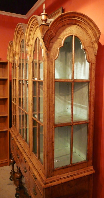 William & Mary Revival Vitrine Cabinet