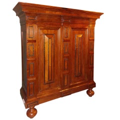 17th c. Dutch Baroque Kas or Armoire 6