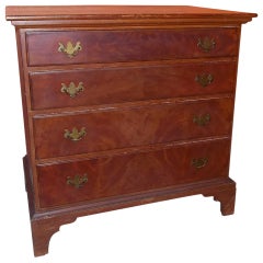 Chippendale Grain Painted Four Drawer Chest