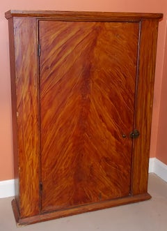 Grain Painted Hanging Cupboard