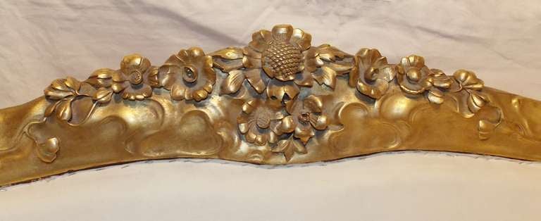 20th Century Karpen Brothers Art Nouveau Carved & Gilded Settee or Sofa c. 1900