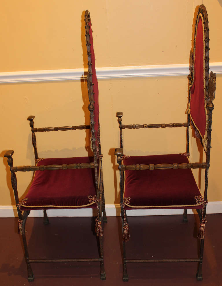 metal work chairs