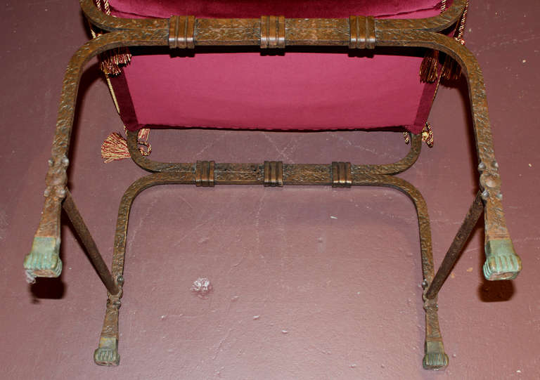 Early 20th Century Pair of Metalwork Chairs in the Manner of Oscar Bach 4